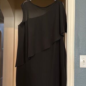 Ralph Lauren Black One Shoulder Dress